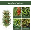 image:imageVego Garden Tomato Cage Tomato Tower 3 Tier for Garden amp Pots RustResistant Tomato Stakes Heavy Gauge Plant Cage Trellis Support for Climbing Vegetables Plants3 Tier