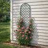 image:imageVego garden Metal 23 x 78 Garden Mounted Wall Trellis 2 Pack for Climbing Plants Flowers Vegetables Planting Arched Outdoor Decoration for Courtyards Lawns Gardens2 Pack