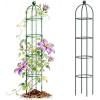 image:imageVego Garden 76 ft Round Obelisk Garden Trellis Metal Rustproof Plant Support Rose Trellis Tower Potted Cages for Flowers Fruits Vegetable Vines Indoor amp Outdoor64 Ft