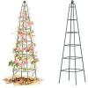 image:imageVego Garden 9 ft Pyramid Obelisk Garden Trellis Metal Rustproof Plant Support Rose Trellis Tower Potted Cages for Flowers Fruits Vegetable Vines Indoor amp Outdoor78 Ft