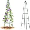 image:imageVego Garden 9 ft Pyramid Obelisk Garden Trellis Metal Rustproof Plant Support Rose Trellis Tower Potted Cages for Flowers Fruits Vegetable Vines Indoor amp Outdoor65 Ft