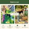 image:imageVego garden 17 Tall 4 x 10 Giant Modular Metal Raised Garden Bed Kit A King Sized Garden Bed for Vegetables Flowers Herbs Olive GreenOlive Green