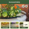 image:imageVego garden 17 Tall 4 x 10 Giant Modular Metal Raised Garden Bed Kit A King Sized Garden Bed for Vegetables Flowers Herbs Olive GreenPearl White